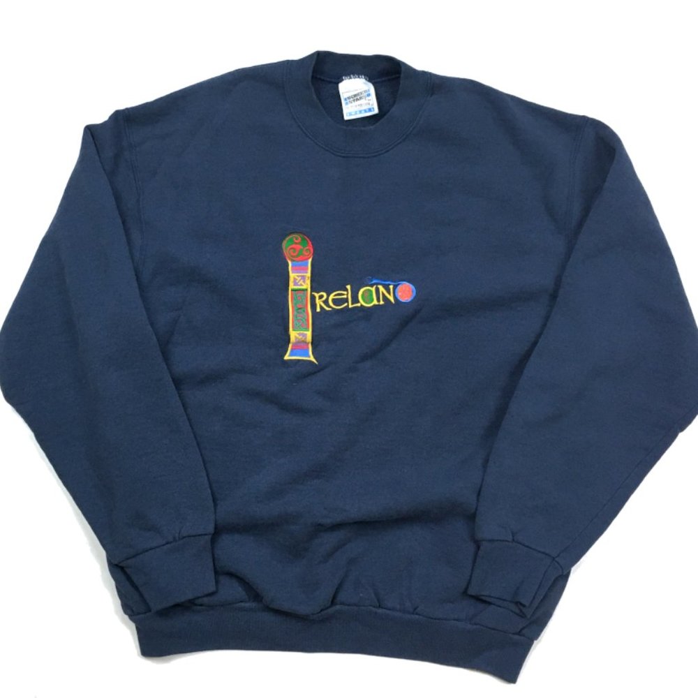 Screen Stars Ireland Embroidered Sweatshirt L